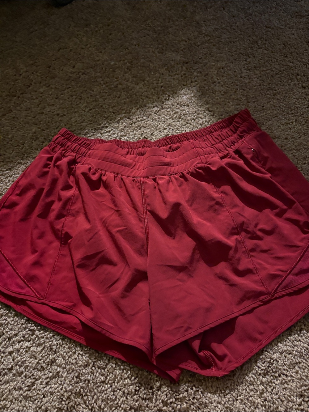lululemon athletica Women's Berry Red Athletic Shorts